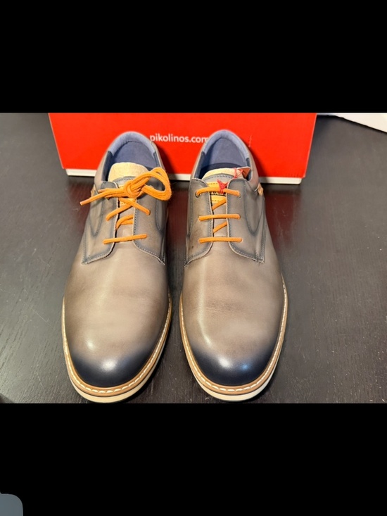Pikolinos Avila M1T 4050 Leather Lace Up Shoes Dark Grey Mens EU 45/US 11-11.5M main image 16